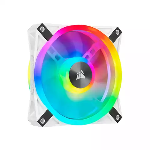 CORSAIR iCUE QL120 RGB 120mm PWM White Single CASE FAN