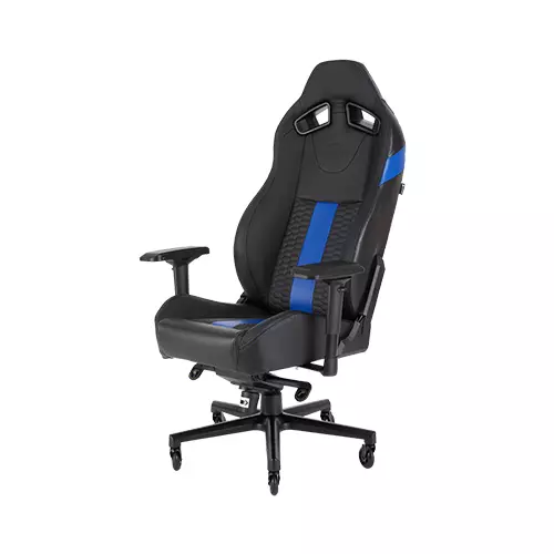 CORSAIR T2 ROAD WARRIOR GAMING CHAIR (BLACK-BLUE)-gallery-1