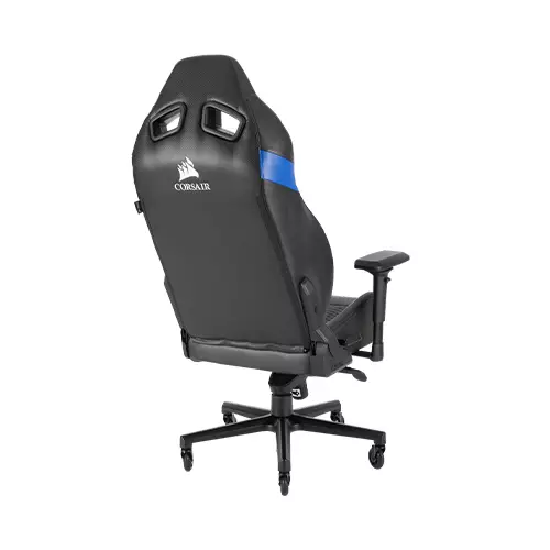 CORSAIR T2 ROAD WARRIOR GAMING CHAIR (BLACK-BLUE)-gallery-2