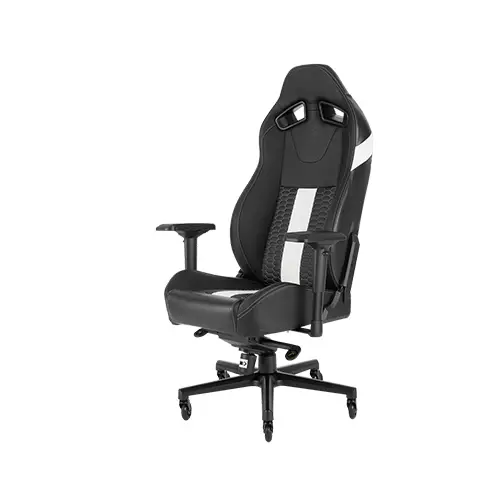 CORSAIR T2 ROAD WARRIOR GAMING CHAIR (BLACK-WHITE)-gallery-1