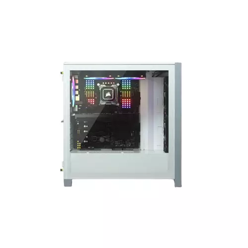 CORSAIR 4000D Tempered Glass Mid-Tower ATX Case  White - 1