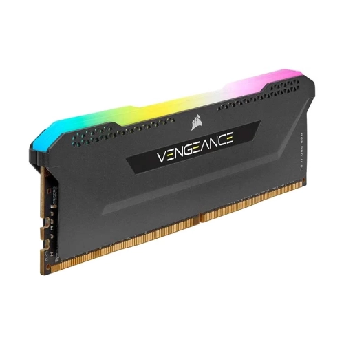 CORSAIR VENGEANCE RGB PRO SL 8GB DDR4 DRAM 3200MHz C16 RAM KIT (BLACK) - 1