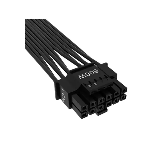 CORSAIR 600W PCIE 5.0 12VHPWR TYPE-4 PSU FLAT RIBBON POWER CABLE-1