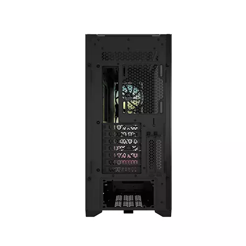 CORSAIR ICUE 5000X RGB MID-TOWER TEMPERED GLASS DESKTOP CASE - BLACK-gallery-4