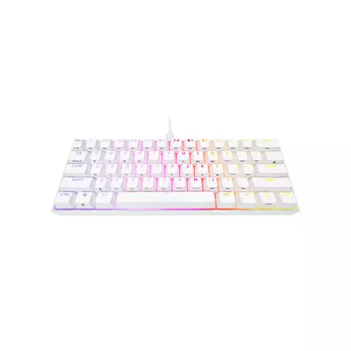 CORSAIR K65 RGB MINI 60% CHERRY MX MECHANICAL GAMING KEYBOARD RED-WHITE - 1