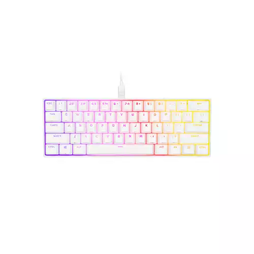 CORSAIR K65 RGB MINI 60% CHERRY MX MECHANICAL GAMING KEYBOARD RED-WHITE
