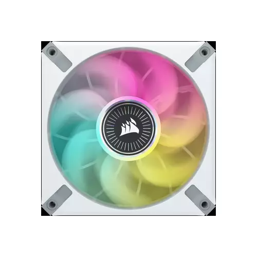 CORSAIR ICUE ML120 RGB ELITE PREMIUM 120MM PWM MAGNETIC LEVITATION FAN WHITE SINGLE PACK