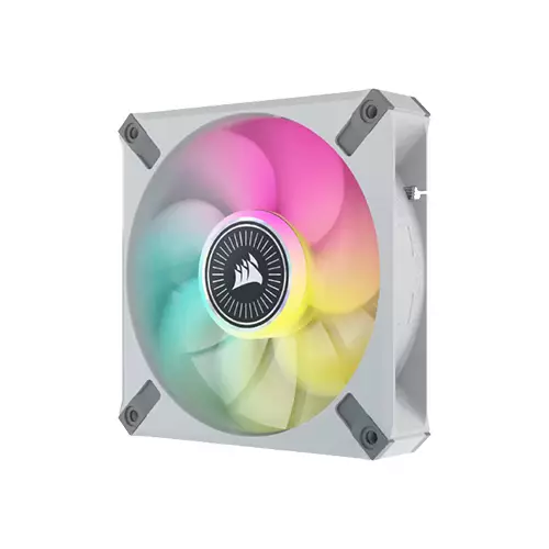 CORSAIR ICUE ML120 RGB ELITE PREMIUM 120MM PWM MAGNETIC LEVITATION FAN WHITE SINGLE PACK-1