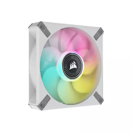 CORSAIR ICUE ML120 RGB ELITE PREMIUM 120MM PWM MAGNETIC LEVITATION FAN WHITE SINGLE PACK-2