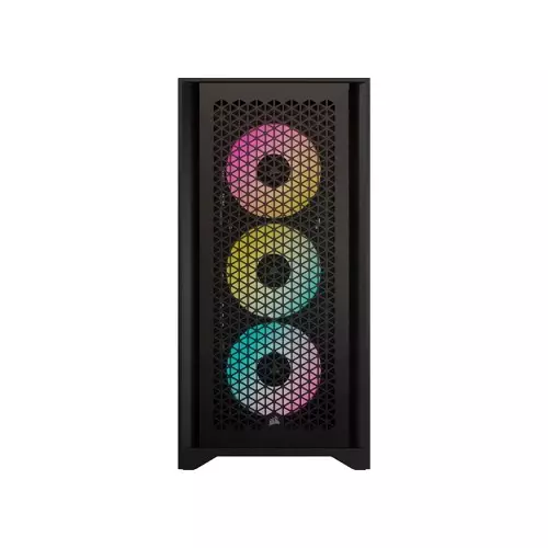 CORSAIR ICUE 4000D RGB AIRFLOW MID-TOWER CASE (BLACK) - 1