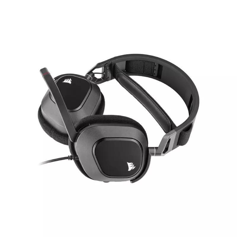 CORSAIR HS80 RGB USB WIRED GAMING HEADSET (CARBON ) - 2