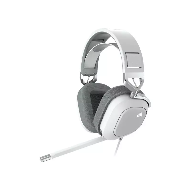 CORSAIR HS80 RGB USB WIRED GAMING HEADSET (WHITE)