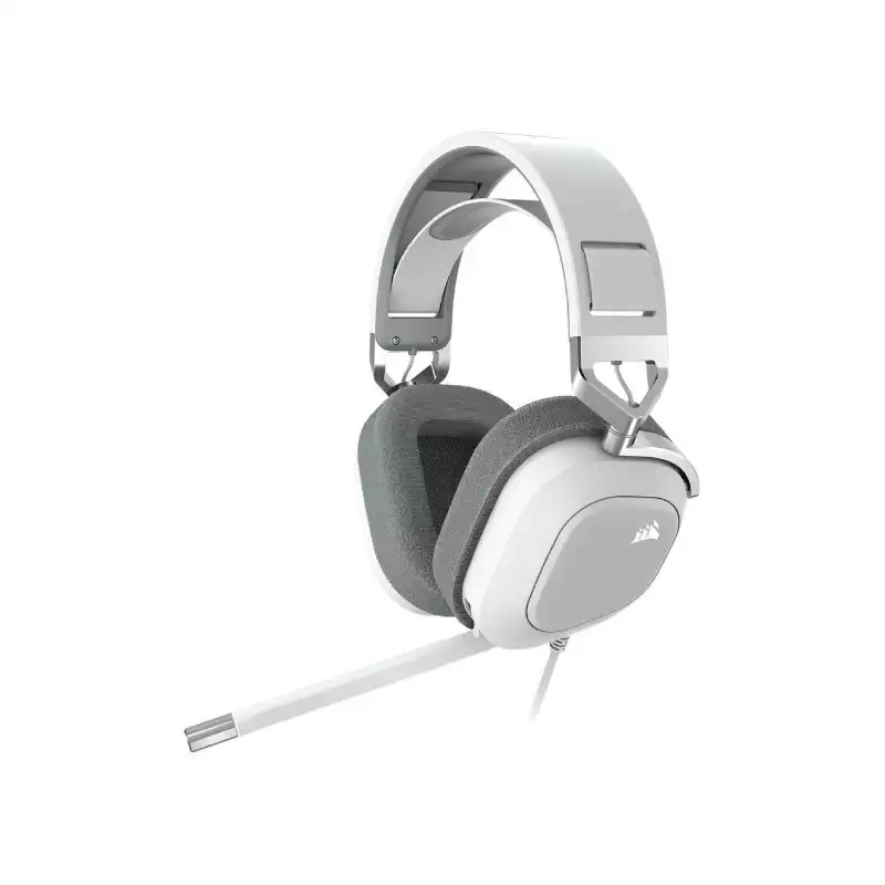 CORSAIR HS80 RGB USB WIRED GAMING HEADSET (WHITE)