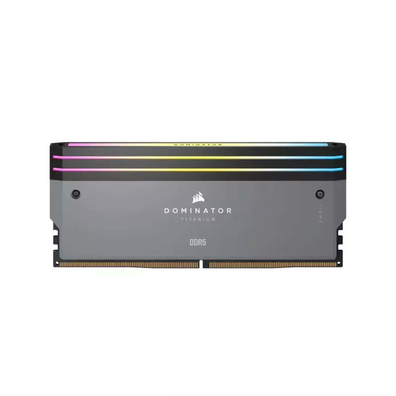 CORSAIR DOMINATOR TITANIUM RGB 32GB (2X16GB) DDR5 DRAM 6000MHZ CL30 AMD XMP DESKTOP RAM (GREY) - 3