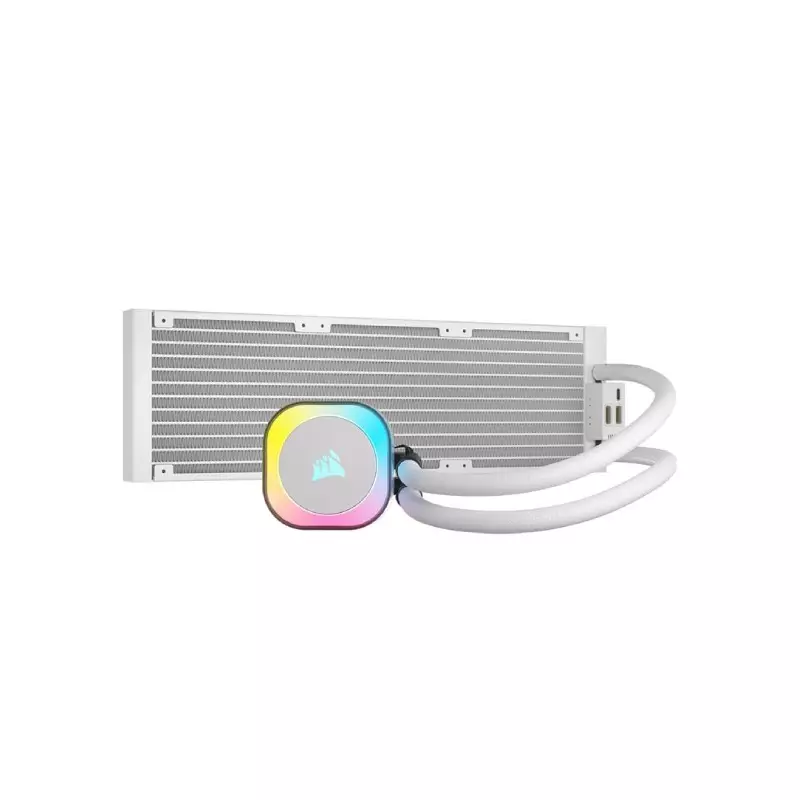 CORSAIR ICUE LINK H150I RGB ALL IN ONE LIQUID WHITE CPU COOLER-gallery-2