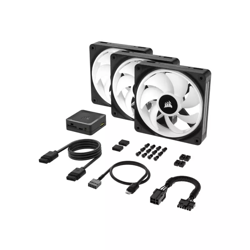 CORSAIR ICUE LINK QX120 RGB 120MM PWM TRIPLE CASE FANS-gallery-3