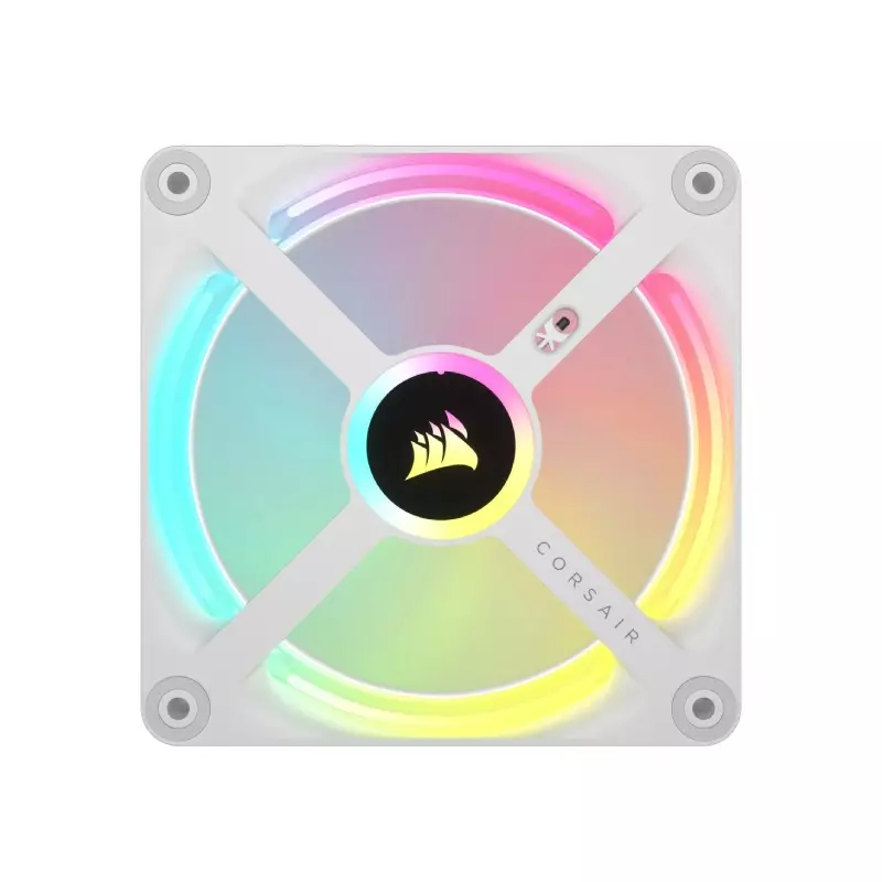 CORSAIR ICUE LINK QX120 RGB 120MM PWM WHITE TRIPLE CASE FANS-gallery-1