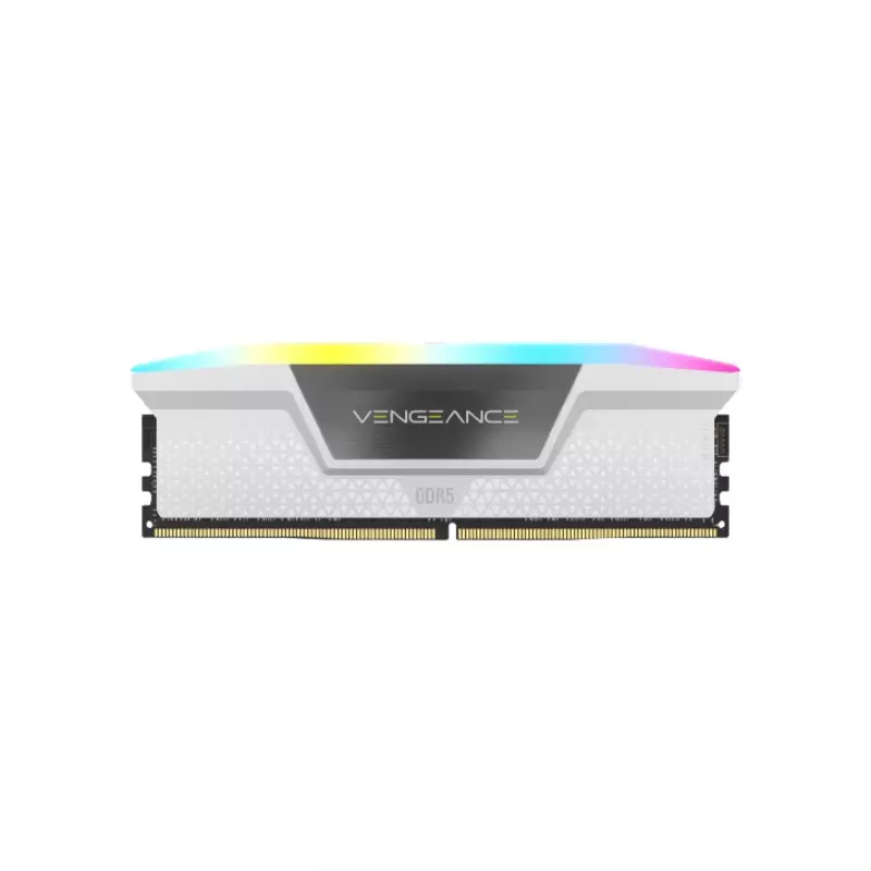 CORSAIR VENGEANCE RGB 32GB (2x16GB) 6000MHZ DDR5 DESKTOP RAM (WHITE) - 3