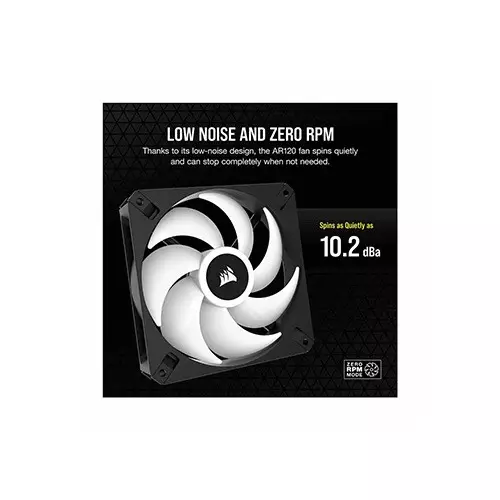 CORSAIR ICUE AR120 Digital ARGB PWM 120mm Black Single Case Fan-1