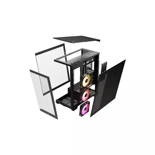 CORSAIR 3500X Mid-Tower ARGB ATX Gaming Case - 0