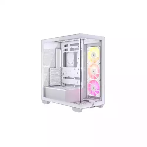 CORSAIR 3500X Mid-Tower ATX Gaming Case (White)
