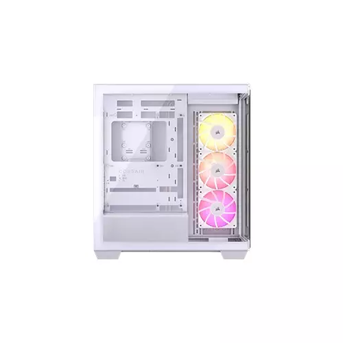 CORSAIR 3500X Mid-Tower ATX Gaming Case (White)-1