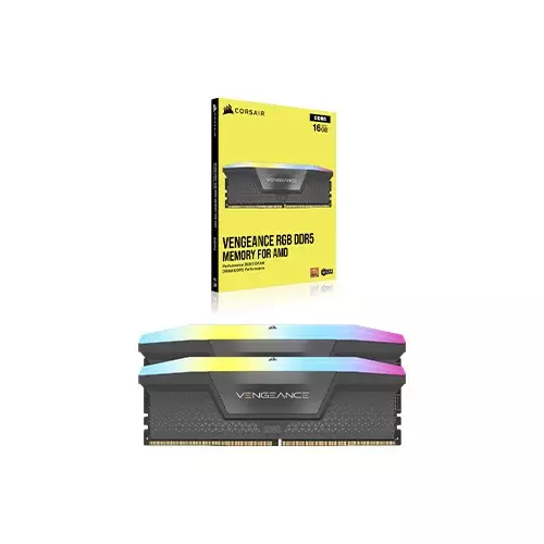 Corsair VENGEANCE RGB 32GB (2x16GB) DDR5 6000MT/s CL28 Memory Kit - 2
