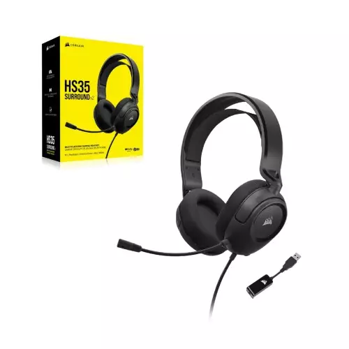 Corsair HS35 v2 Stereo Multiplatform Gaming Headset (Carbon) - 1