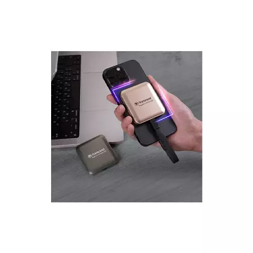 Transcend ESD420C 4TB 20Gbps Type-C Magnetic Portable SSD - 1