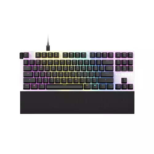 NZXT FUNCTION TENKEYLESS RGB MECHANICAL KEYBOARD MATTE WHITE