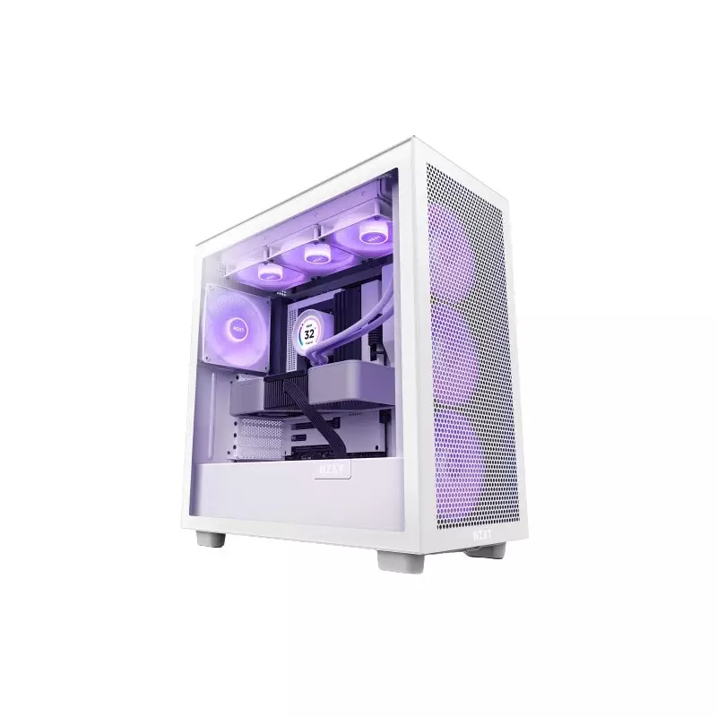 NZXT H7 Flow RGB ATX Mid-Tower Case (White)