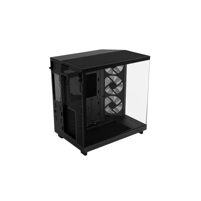 NZXT H6 Flow RGB Compact Dual-Chamber Mid-Tower Airflow Case (Black) - 3