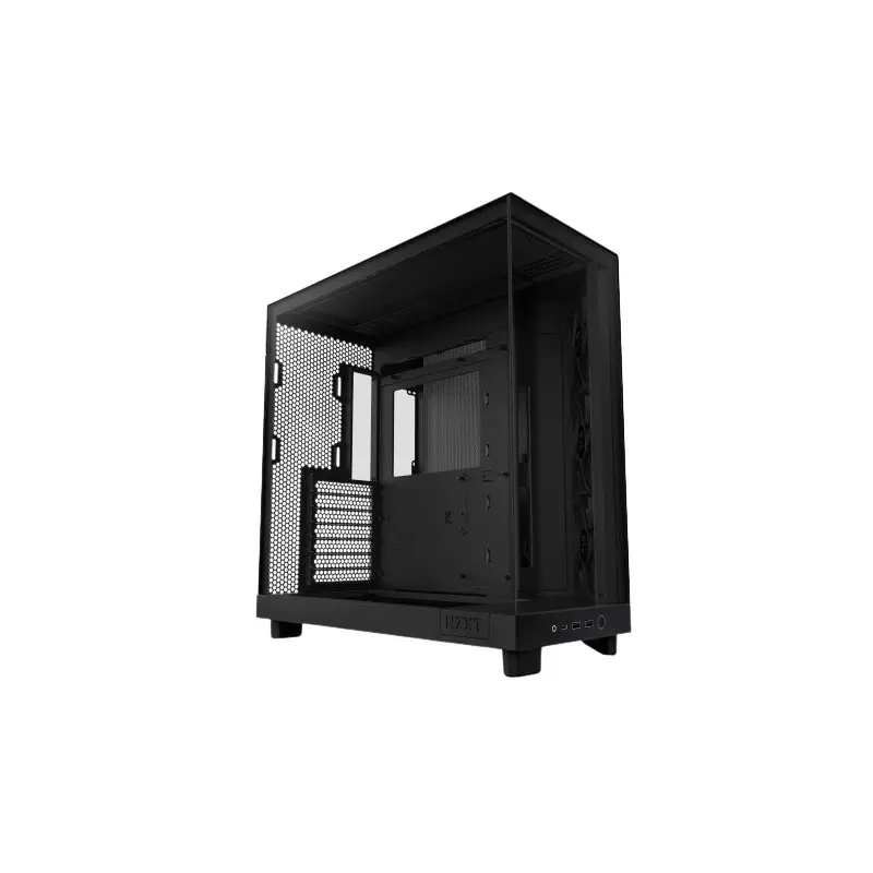 NZXT H6 Flow Compact Dual Chamber Mid Tower Airflow Case (Black) - 1