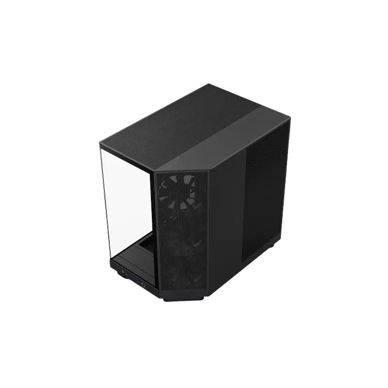 NZXT H6 Flow Compact Dual Chamber Mid Tower Airflow Case (Black)-2