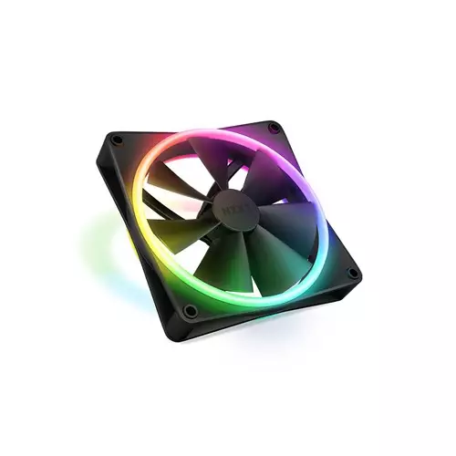 NZXT F120 RGB DUO 120mm RGB Casing Fan (Black)-gallery-1