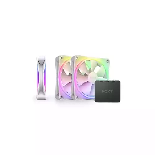 NZXT F120 RGB DUO 120mm RGB Casing Fan-Triple Pack (White)
