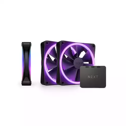 NZXT F120 RGB DUO 120mm RGB Casing Fan-Triple Pack (Black)