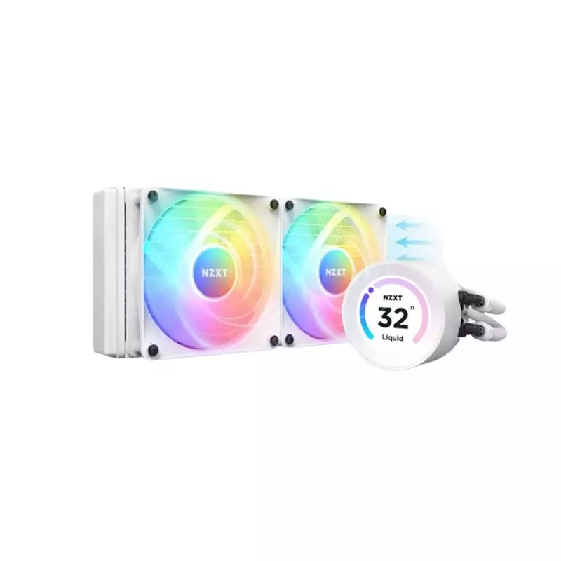 NZXT Kraken Elite 360mm RGB AIO CPU Liquid Cooler with LCD Display (White) - 1