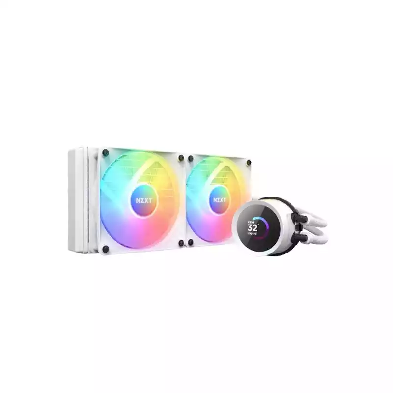 NZXT Kraken RL-KR240-W1 RGB 240mm AIO CPU Liquid Cooler with LCD Display