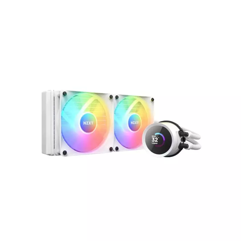 NZXT Kraken RL-KR240-W1 RGB 240mm AIO CPU Liquid Cooler with LCD Display