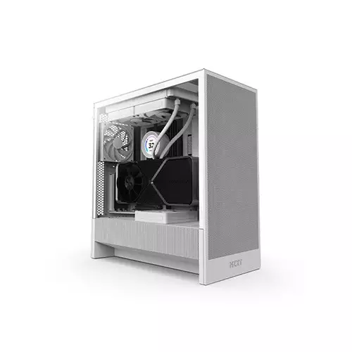 NZXT H5 Flow 2024 Edition Compact ATX Mid-Tower High Airflow Gaming Casing (White)