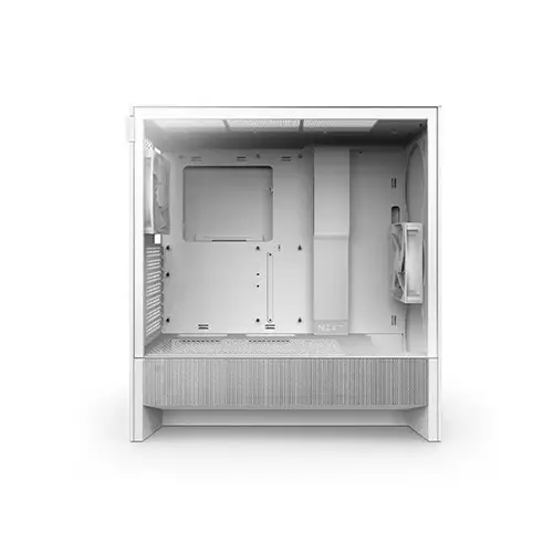 NZXT H5 Flow 2024 Edition Compact ATX Mid-Tower High Airflow Gaming Casing (White)-1