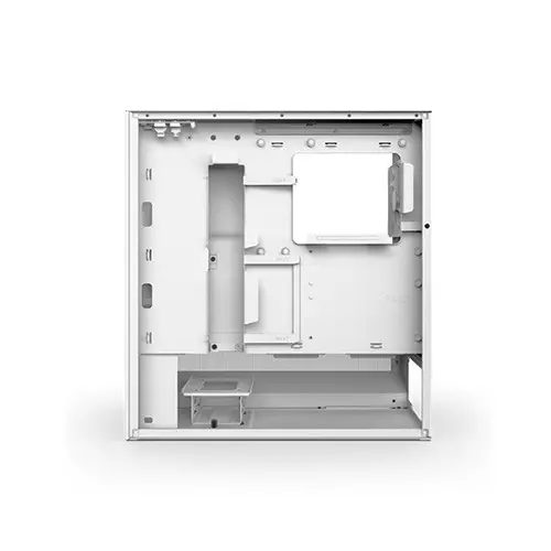 NZXT H5 Flow RGB 2024 Edition Compact ATX Mid-Tower High Airflow Gaming Casing (White) - 4