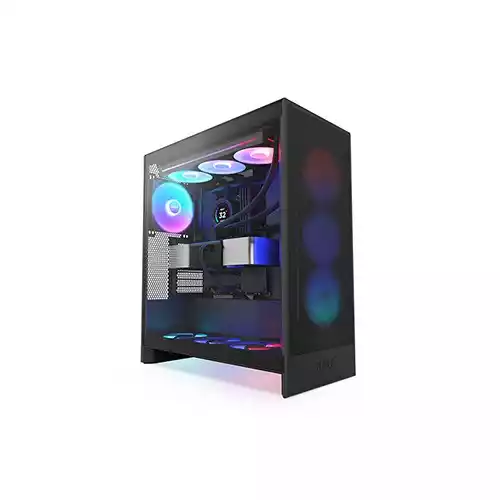 NZXT H7 Flow RGB 2024 Edition Mid-Tower ATX Airflow Gaming Casing (Black)