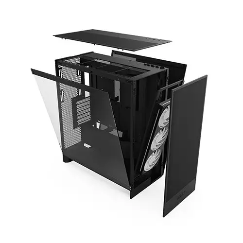 NZXT H7 Flow RGB 2024 Edition Mid-Tower ATX Airflow Gaming Casing (Black)-gallery-2