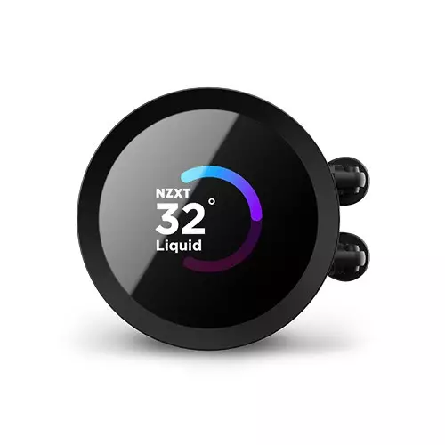 NZXT Kraken 240 RGB 240mm AIO Liquid CPU Cooler with LCD Display (Black) - 2