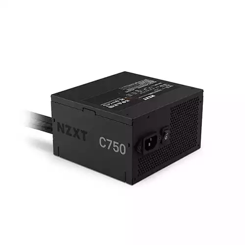 NZXT C750 750 Watt 80 Plus Bronze Non-Modular ATX Power Supply (Black)