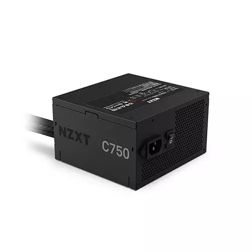 NZXT C750 750 Watt 80 Plus Bronze Non-Modular ATX Power Supply (Black)