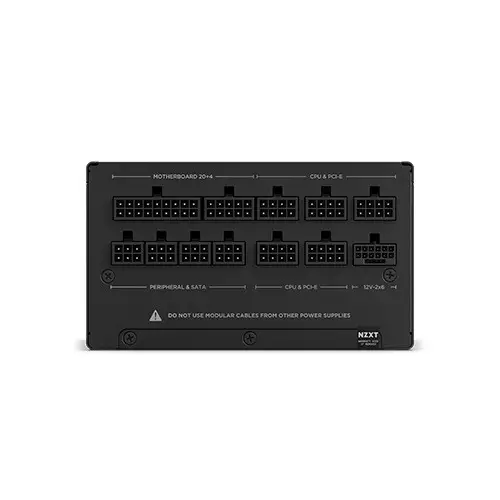 NZXT C850 850 Watt 80 Plus Gold ATX 3.1 Full-Modular Power Supply (Black) - 3