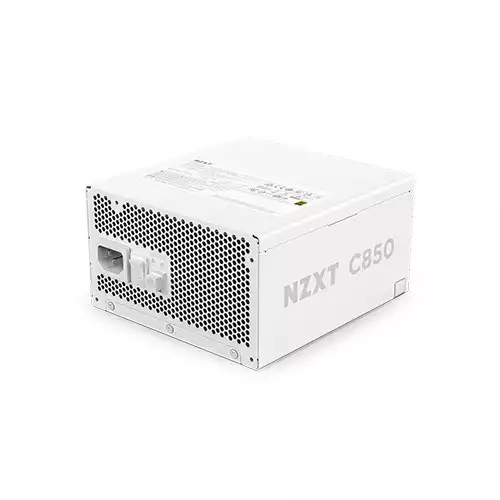 NZXT C850 850 Watt 80 Plus Gold ATX 3.1 Full-Modular Power Supply (White)
